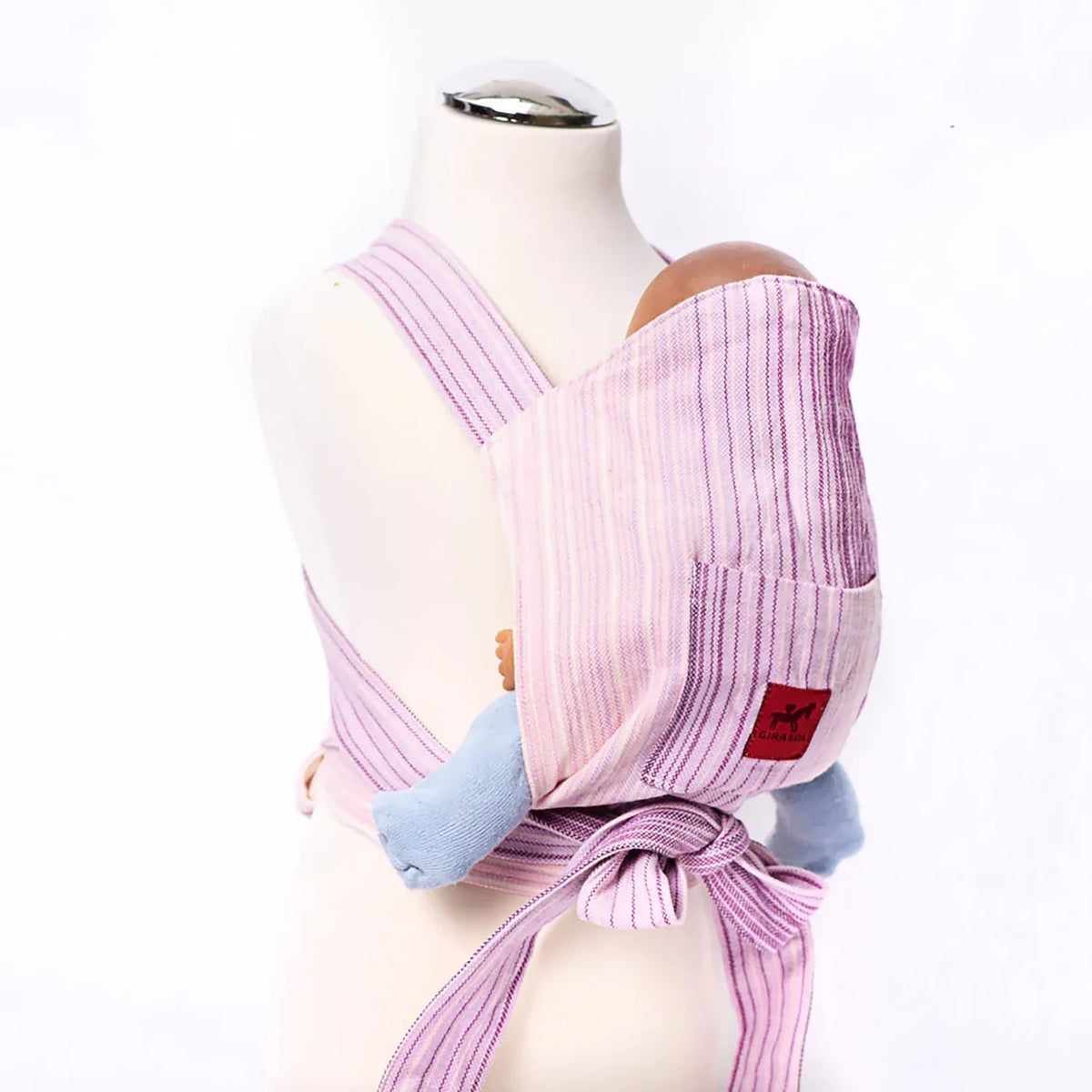 Puppentrage Mini MySol Candy Clouds pink - Girasol GbR