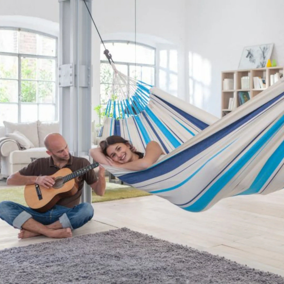 Hängematte Caribeña Aqua Blue für 1 Person - Girasol GbR