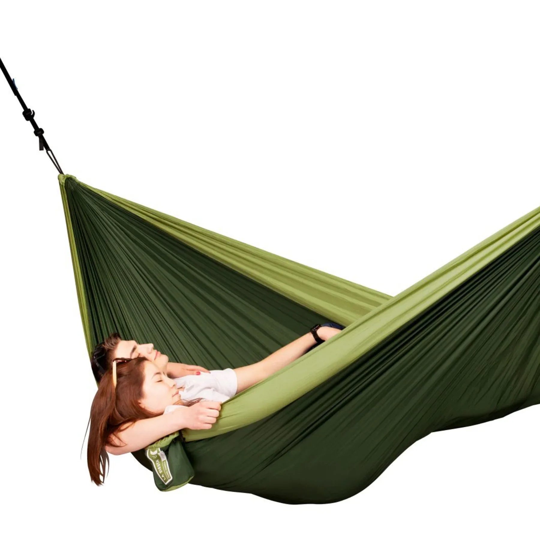 hängematte mit befestigung Reisehängematte Colibri 3.0 Forest inkl. Befestigung für 2 Personen