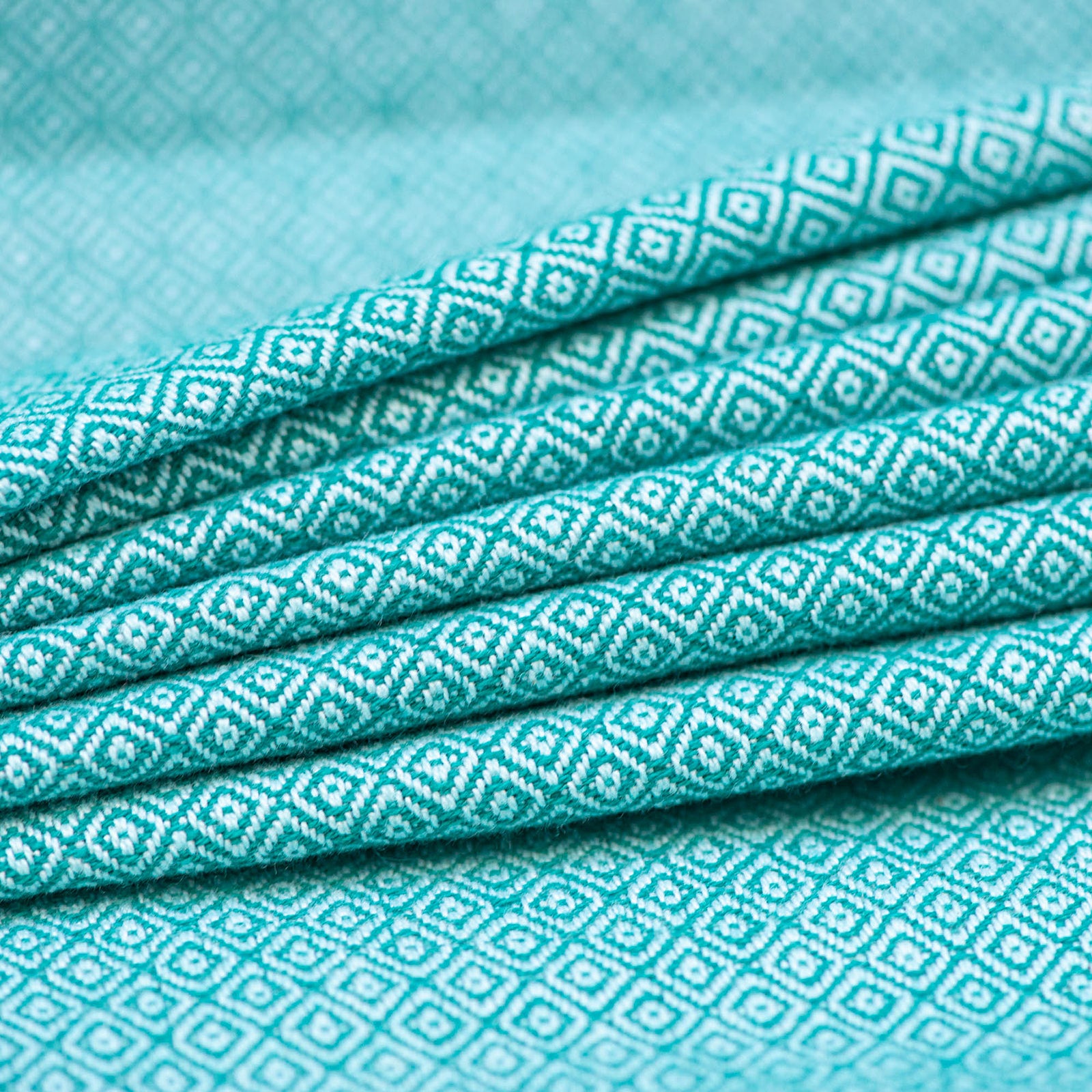 Meterware Tragetuchstoff Turmalin Detail